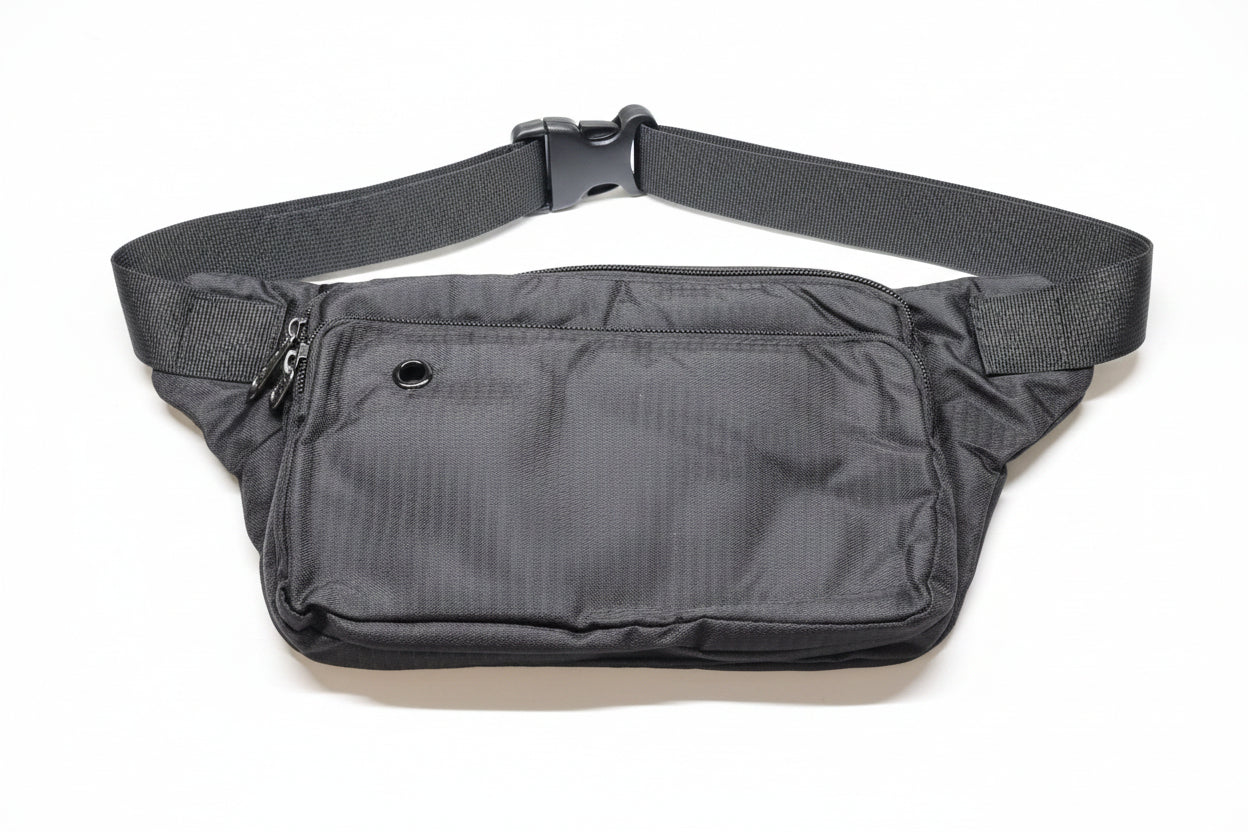 Down Under Hidden Travel Belt Bag-Black B850