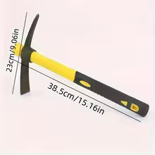 Garden Pickaxe with Fiberglass Handle - Versatile 2-in-1