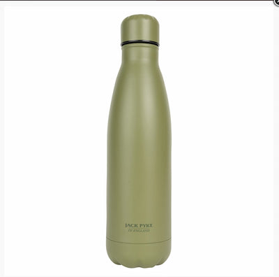 Green insulated bottle with 'Jack Pyke' branding on a white background