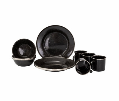 Kiwi Camping 12-Piece Enamel Dining Set