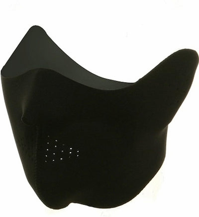 Black neck gaiter on a white background