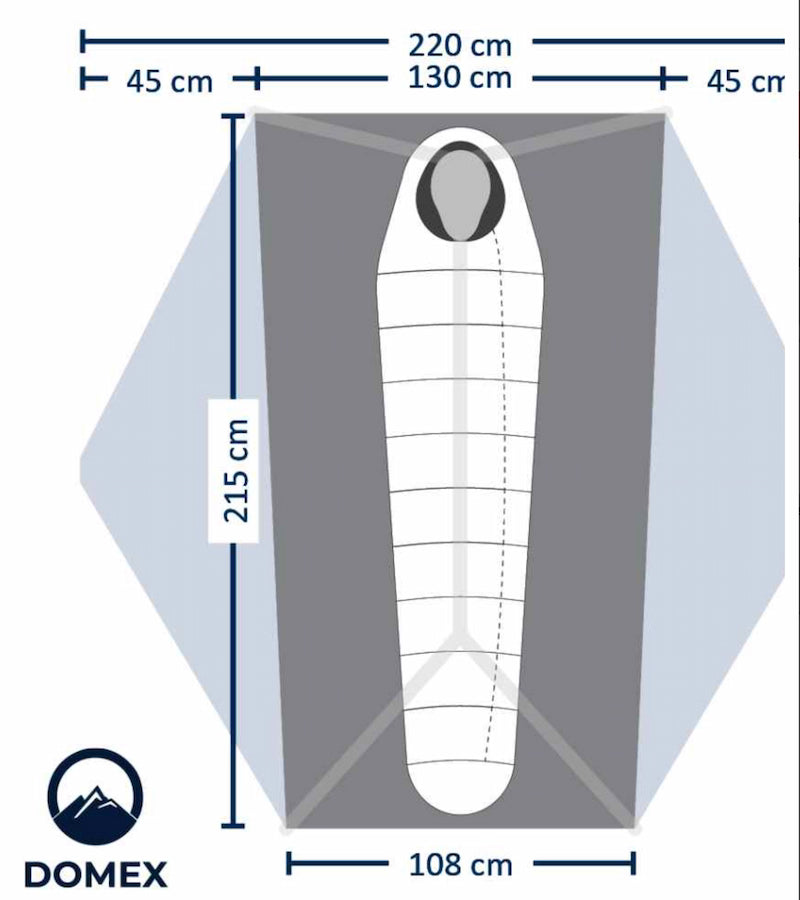 Domex Ascent 1-2 person Tent with free foot print - worth $59.95