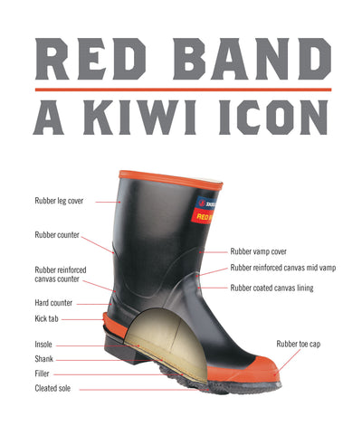 Skellerup - Red Band Gumboot (Womens/Youth)