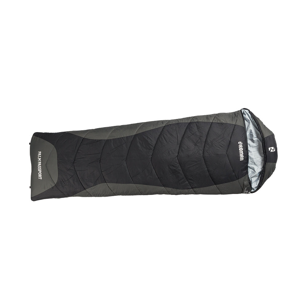 Roman Palm Passport - Black/Charcoal -5