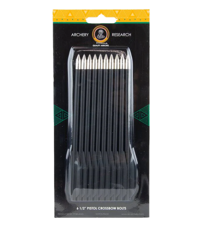 Archery Research - Crossbow Bolts Plastic 6.5" - 10 Pack