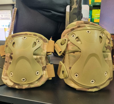 Hard Shell Tatical Camo Knee Pads
