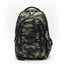 Camouflage backpack on a white background