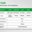 Technical specifications of Trek Star LED headlamp by Nextorch on a gray background