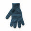 Blue knitted glove on a white background