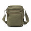 Green shoulder bag on a white background