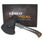 Kombat Tactical axe with sheath on a white background