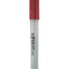 Clear plastic tool with red handle on a white background