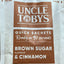 Uncle Toby's brown sugar and cinnamon quick sachets packaging.