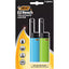 BIC EZ Reach lighter packaging with two lighters on a black background