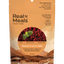 Packaging of Real Meals Freeze Dried Dinner Beetroot & Carrot Salad, with an image of the salad and a mint leaf, against a background of a landscape and mountains.