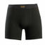 Black merino wool underwear on a white background