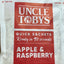 Uncle Toby's apple and raspberry quick sachet packaging.