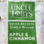 Uncle Toby's apple and cinnamon quick sachet packaging