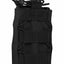 Black tactical pouch with multiple straps on a white background