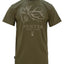 Green t-shirt with deer design and 'Hunter for Life' text on a white background