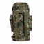 Camouflage backpack on a white background