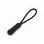 A black textured strap or loop with a padded, ribbed end, shown on a plain white background.