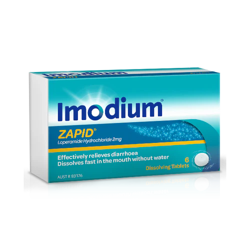 Imodium ZAPID box on a white background