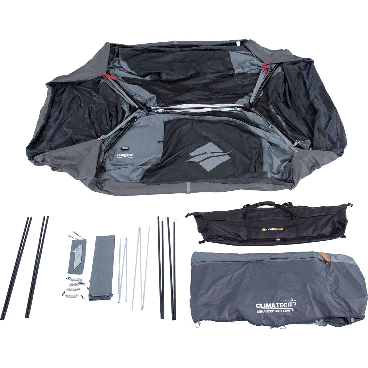 OZtrail - Fast Frame Lumos 6 Person Tent {Integrated LED Lighting}