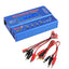 Blue Lipo Balance Charger with cables on a white background