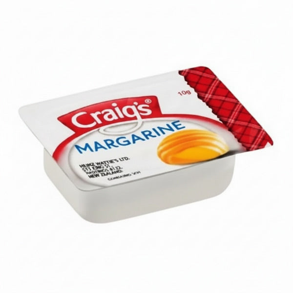 Packaged margarine with 'Craig's' branding on a white background
