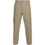 A pair of khaki cargo pants shown flat against a solid white background.