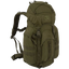 Green backpack with visible brand logo on a white background