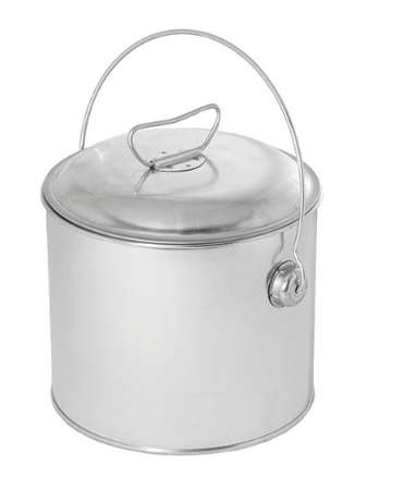 CAMPFIRE TIN BILLY CAN WITH LID 1.5L