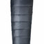 A black mummy-style sleeping bag with horizontal quilted baffles and a hood, shown against a plain white background. The brand name 'DOMEX' is printed in white near the top collar.
