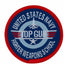 United States Navy Top Gun Fighter Weapons School patch on a white background