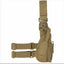 Tan tactical holster with multiple straps on a white background, featuring the Viper brand.