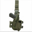 Green tactical holster with gun and magazine on a white background, featuring the Viper brand.