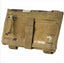 Tactical pouch with camouflage pattern and brand logo on a white background