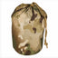 Camouflage drawstring bag on a white background