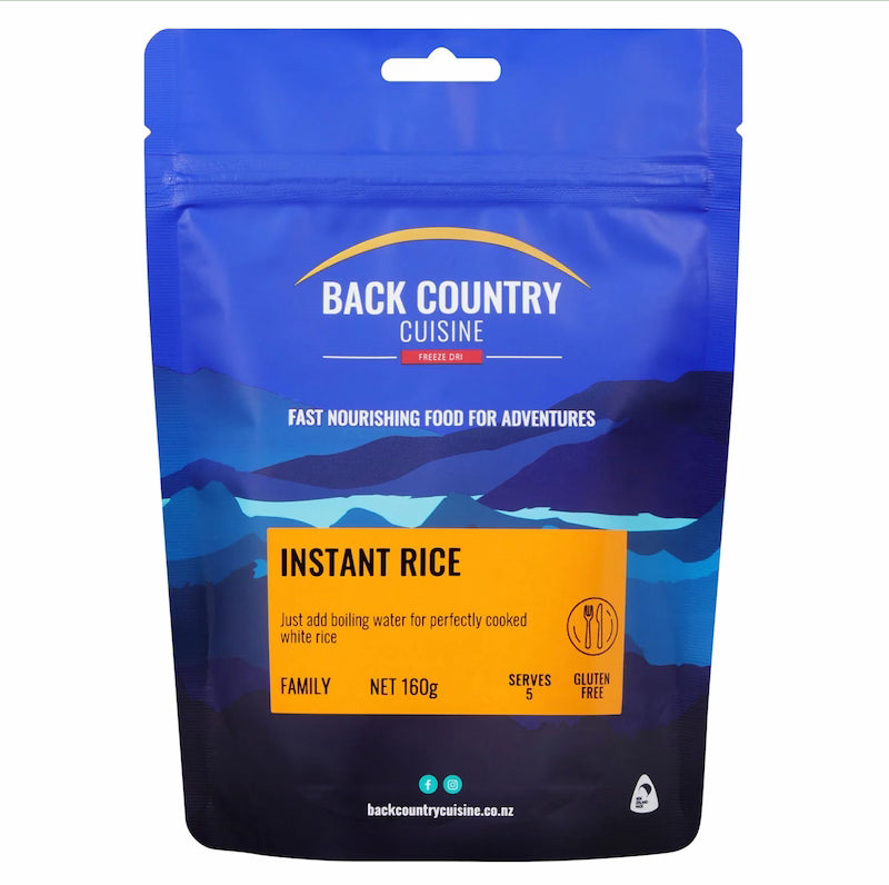 Back Country INSTANT RICE - 160 gram pack (serves 5)