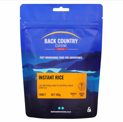 Back Country INSTANT RICE - 160 gram pack (serves 5)
