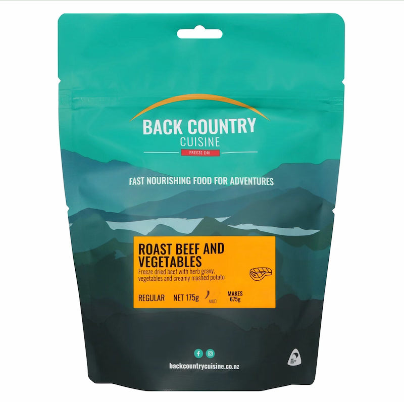 Back Country ROAST BEEF AND VEGETABLES 175 gram pack