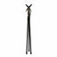 Black tripod on a white background