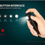 Hand holding a flashlight with light output settings displayed on a dark background, featuring the Acebeam H15 LED brand.