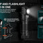 Acebeam H15 multi-functional running flashlight with headlamp and detachable headband on a dark background.