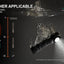 Acebeam H6 flashlight with water resistance features on a dark background