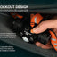 Acebeam H30 headlight with safety lockout design feature being demonstrated.