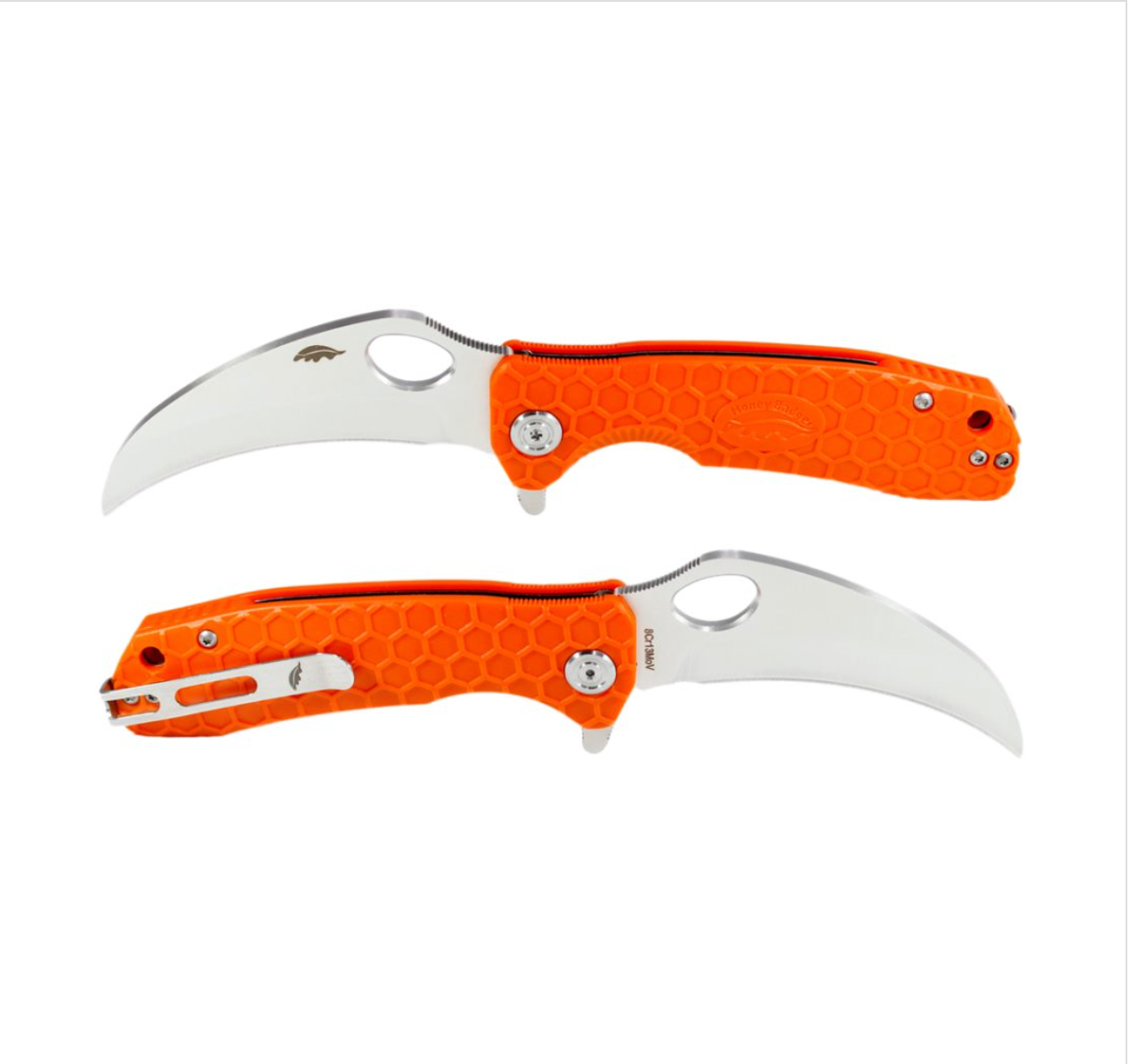 Honey Badger Claw Plain Edge  M. Orange