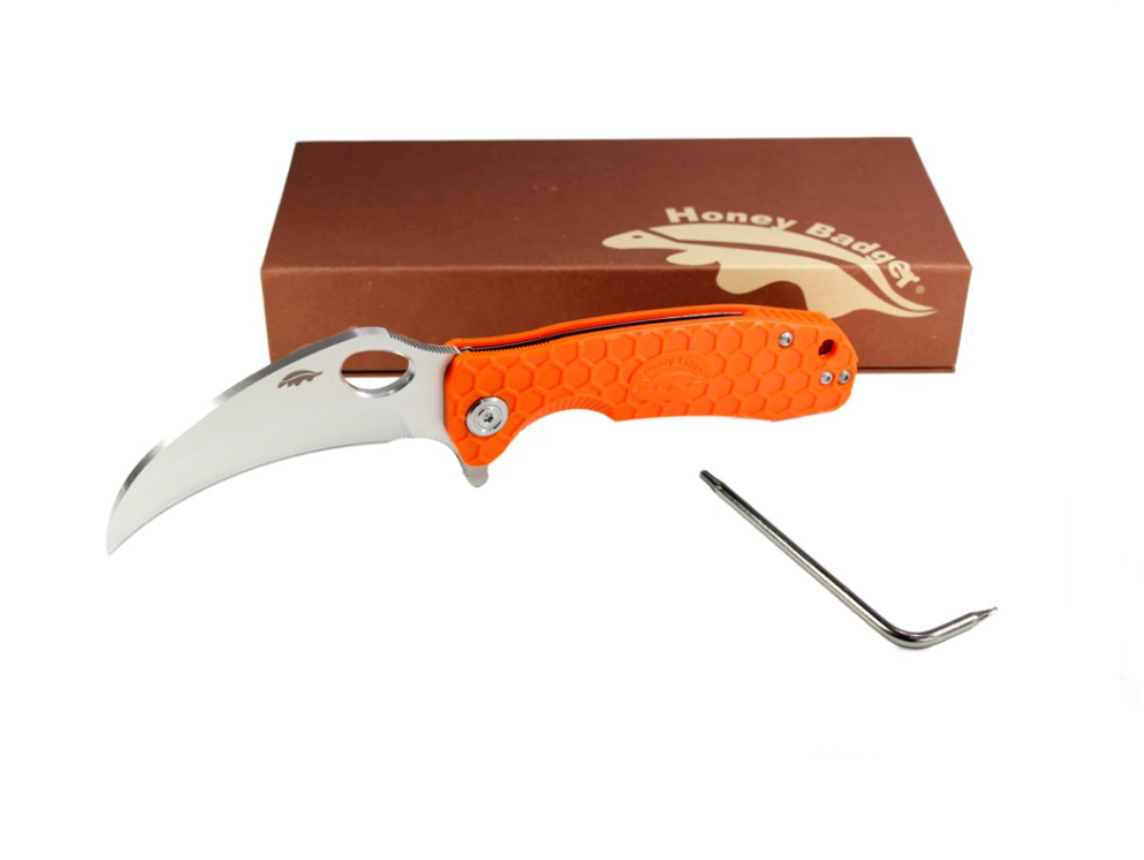 Honey Badger Claw Plain Edge  M. Orange