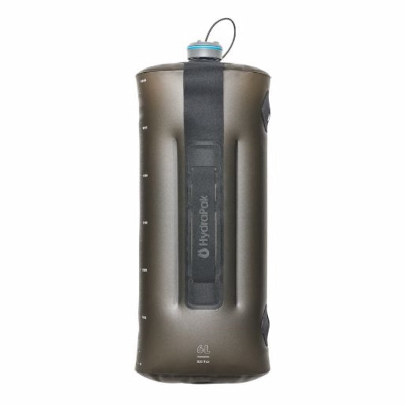 Black HydroPak water bottle on a white background